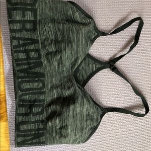 Under Armour heather grey sports bra